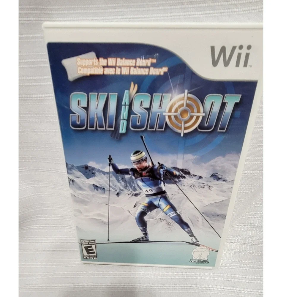 Ski and Shoot Nintendo Wii Game Biathlon Sports Simulation Complete CIB
